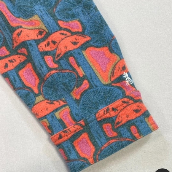 Men's Chubbies "The Funky Spore" Long Sleeve Flannel Overshirt Button-Up Shirt - Picture 4 of 7